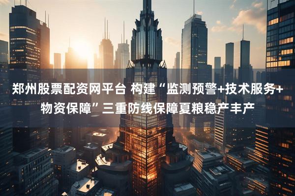 郑州股票配资网平台 构建“监测预警+技术服务+物资保障”三重防线保障夏粮稳产丰产